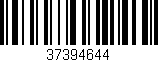 Código de barras (EAN, GTIN, SKU, ISBN): '37394644'