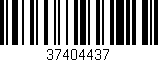 Código de barras (EAN, GTIN, SKU, ISBN): '37404437'