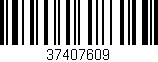 Código de barras (EAN, GTIN, SKU, ISBN): '37407609'
