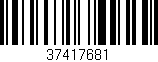 Código de barras (EAN, GTIN, SKU, ISBN): '37417681'