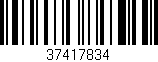 Código de barras (EAN, GTIN, SKU, ISBN): '37417834'