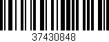 Código de barras (EAN, GTIN, SKU, ISBN): '37430848'