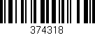 Código de barras (EAN, GTIN, SKU, ISBN): '374318'