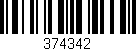 Código de barras (EAN, GTIN, SKU, ISBN): '374342'