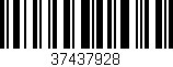 Código de barras (EAN, GTIN, SKU, ISBN): '37437928'