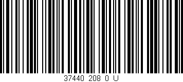 Código de barras (EAN, GTIN, SKU, ISBN): '37440_208_0_U'