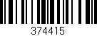 Código de barras (EAN, GTIN, SKU, ISBN): '374415'
