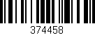 Código de barras (EAN, GTIN, SKU, ISBN): '374458'