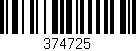 Código de barras (EAN, GTIN, SKU, ISBN): '374725'