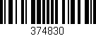 Código de barras (EAN, GTIN, SKU, ISBN): '374830'