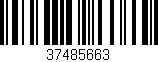 Código de barras (EAN, GTIN, SKU, ISBN): '37485663'