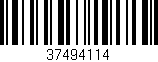 Código de barras (EAN, GTIN, SKU, ISBN): '37494114'