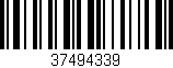 Código de barras (EAN, GTIN, SKU, ISBN): '37494339'