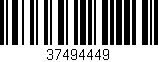 Código de barras (EAN, GTIN, SKU, ISBN): '37494449'