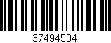 Código de barras (EAN, GTIN, SKU, ISBN): '37494504'