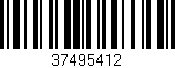 Código de barras (EAN, GTIN, SKU, ISBN): '37495412'