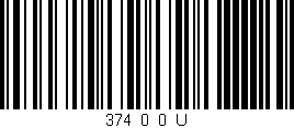 Código de barras (EAN, GTIN, SKU, ISBN): '374_0_0_U'
