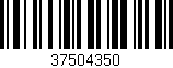 Código de barras (EAN, GTIN, SKU, ISBN): '37504350'