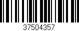 Código de barras (EAN, GTIN, SKU, ISBN): '37504357'