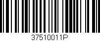 Código de barras (EAN, GTIN, SKU, ISBN): '37510011P'