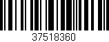 Código de barras (EAN, GTIN, SKU, ISBN): '37518360'