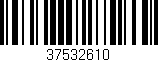 Código de barras (EAN, GTIN, SKU, ISBN): '37532610'