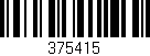 Código de barras (EAN, GTIN, SKU, ISBN): '375415'