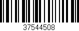 Código de barras (EAN, GTIN, SKU, ISBN): '37544508'