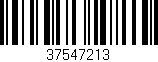 Código de barras (EAN, GTIN, SKU, ISBN): '37547213'