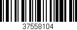 Código de barras (EAN, GTIN, SKU, ISBN): '37558104'