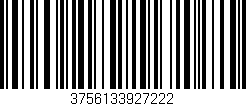 Código de barras (EAN, GTIN, SKU, ISBN): '3756133927222'