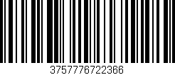 Código de barras (EAN, GTIN, SKU, ISBN): '3757776722366'
