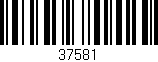 Código de barras (EAN, GTIN, SKU, ISBN): '37581'