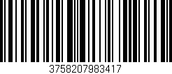 Código de barras (EAN, GTIN, SKU, ISBN): '3758207983417'