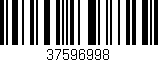 Código de barras (EAN, GTIN, SKU, ISBN): '37596998'
