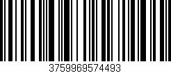 Código de barras (EAN, GTIN, SKU, ISBN): '3759969574493'