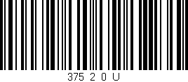 Código de barras (EAN, GTIN, SKU, ISBN): '375_2_0_U'