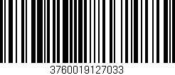 Código de barras (EAN, GTIN, SKU, ISBN): '3760019127033'