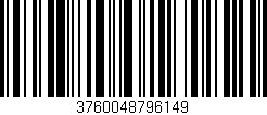 Código de barras (EAN, GTIN, SKU, ISBN): '3760048796149'