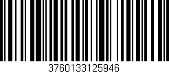 Código de barras (EAN, GTIN, SKU, ISBN): '3760133125946'