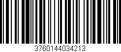Código de barras (EAN, GTIN, SKU, ISBN): '3760144034213'