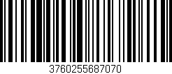 Código de barras (EAN, GTIN, SKU, ISBN): '3760255687070'