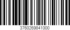 Código de barras (EAN, GTIN, SKU, ISBN): '3760269841000'