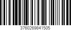 Código de barras (EAN, GTIN, SKU, ISBN): '3760269841505'