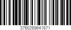 Código de barras (EAN, GTIN, SKU, ISBN): '3760269841871'