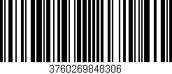 Código de barras (EAN, GTIN, SKU, ISBN): '3760269848306'
