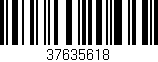 Código de barras (EAN, GTIN, SKU, ISBN): '37635618'