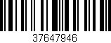 Código de barras (EAN, GTIN, SKU, ISBN): '37647946'