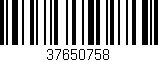 Código de barras (EAN, GTIN, SKU, ISBN): '37650758'