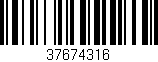 Código de barras (EAN, GTIN, SKU, ISBN): '37674316'